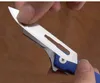 Ny konstverk carving kniv 440c satin blad G10 handtag kullager flipper vik knivar K1602