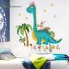Dessin animé dinosaure copains Stickers muraux auto-adhésif décor à la maison enfants chambre décoration bébé chambre décor mignon motif autocollant 220510