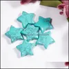 Stone Loose Beads Jewelry Natural Crystal 30Mm Star Ornaments Quartz Healing Crystals Energy Reiki Gem Living Room Decoration Dr Dhnmy