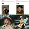 Mulheres chapéus de luxo larga borda grossa corrente de ouro fascinador bege chapéus para homens mulheres panamá capa de cowboy fedora chapéus sombrero hombre 220517