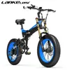 Bicicletta elettrica pieghevole da 20 pollici 1000W Ebike 40 Biciclette con pneumatici grassi OffRoad Mountain bike 48V175AH Ebikes Beach Cruiser LANKELE5302499