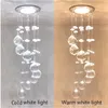 Lampy wiszące nordyckie zawieszenie wisząca lampa kryształ LED LED 3W Light