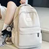 Backpack Style Bagwomen Solid Color Feminino Multi Pocket Casual Saco de viagem Escola de alta qualidade para adolescentes Livros de menina Knapsack 220723