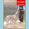 Cordas de cão treinamento obedience cadeia explosão à prova de explosão de Okinawa Corgi de tamanho médio grande caminhada golden retriever corda tração entrega entrega 2