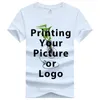 Tshirt 100 Cotton Custom Your Own Design T Shirt Print P OS Högkvalitativ T -shirt för kvinnor och män plus storlek 220616
