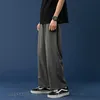 Men's Pants Men Summer Cool Straight 2022 Thin Light Wild Leg Oversize Trousers Solid Color Male ClothingMen's Drak22