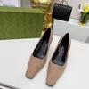 With box Patent leather Shoes Mary Jane pumps Mid jeweled heel dress shoes Metallic technical fabric sandals crystals High Heels Party Wedding women Sneaker