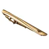 Kowądy Rose Gold Solid Silk Wedding Krawat dla mężczyzn Condyk Cufflink Flower Clip Dift Męs