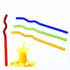 8-200mm Reusable Eco Borosilicate Glass Drinking Straws High temperature resistance Clear Colored Bent Straight Milk Cocktail Straw