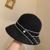 진주 작은 프랑스 밀짚 모자 여성 선산 햇살 선 스크린 어부 모자 UV 보호 여름 접이식 모자