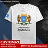 الصومال الصومالي البلد تي شيرت مخصص جيرسي المشجعين ديي رقم اسم Tshirt الشارع High Street Fashion Hip Hop Lourd
