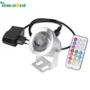 Lampada subacquea a LED IP67 12 colori 1000LM 10W RGB Fontana di luce Funzione di temporizzazione Piscina Stagno Serbatoio di pesci Acquario Faretto Spina UE Y2272f