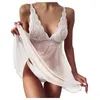 Sexy Sous-Vêtements Femmes Bretelles Dentelle Robe Transparente Pyjamas Lingerie Nuisette Femme Pijama Mujer Verano Pyjama Vêtements De Nuit 220628