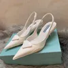 Zapatos de moda para mujer, zapatos de tacón alto, zapatos de Ballet, sandalias de diseñador de lujo, zapatos de tacón bajo de cuero para mujer, zapatos de calor para fiesta de boda