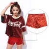 Meileiya 818-1ナイトクラブDSパフォーマンスDR Sequin Shorts Pole Dance Street Pants Woman