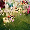 New Arrival Party Decoration Clear Acrylic Crystal Square Column Wedding Centerpieces Aisle Runner Road Cited Stand 40/60/80/100CM