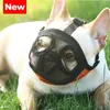 Kısa burun evcil köpek namlusu ayarlanabilir nefes alabilen ağ Fransız bulldog pug ağız namlu maskesi anti durak havlama malzemeleri 201102
