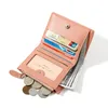 Plånböcker splice pu läder korta kvinnor plånbok många avdelningar damer små koppling pengar mynt korthållare handväska kvinnliga cartawallets
