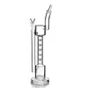 Clear Bong Tube Glas Water Pijp Recycler DAB RUG RECYCLER OLIE RIGHT MET KOM ROKENDE WAAKAH GRATIS VERZENDING