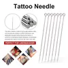 Tattoo Hand Poke Pen Diy Needles Holder Tool Kit Supply Set för Artist Tools 220728
