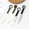 Punk Exaggerated Knife Dangle Earring Cool Hip Hop Acrylic Long Tassel Rock Women Men Unisex Stud Earrings Mirror Surface Ear studs