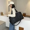 Duffel Bags Fashion Large Travel Bag Women Cabin Tote Handbag Nylon Waterproof Shoulder Weekend Gym FemaleDuffel