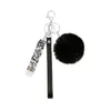 Keychains Puller With Plush Pompom Wristlet Keychain Bank Card Grabber ATM Clip For Long Nails Ornament Miri22