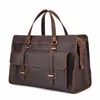 Duffel Bags Genuine Cow Leather Men Business Travel Bag Luxury Designer Duffle Casual Outdoor Package Multifunction Tote HandbagDuffel