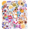 50 st cool sommar VSCO -klistermärken Pack Pink Girl Anime Stiker för barn på den bärbara kylskåpets skateboard Suitcase klistermärke 220815