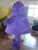 Prestaties Purple Ghost Mascot Costuums Halloween Fancy Party Dress Cartoon Character Carnival Kerstmis Reclame Verjaardagsfeestje Kostuum Outfit