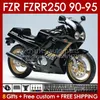 Bodys para Yamaha fzr250rrrrrrrrrr 250r 250rr fzr 250 90 91 92 93 94 95 143NO.60 FZR-250 FZR250R FZR-2000R FZR250 RR RR 1991 1992 1993 1994 1994 1995 Fakeing kit