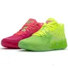 LAMELO Ball MB01 Rick e Morty Mens tênis de basquete Queen Galaxy Buzz City Raro Cinza Vermelho Roxo Glimmer rosa verde preto de alta qualidade Sport Shoe Trainner Sneakers