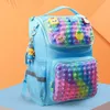 Mochila Escolar Zaino per ragazze Borse da scuola Borsa per bambini in silicone Bubble Pinch Rodent Pioneer Decompression Boy Girl Schoolbag 003