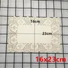 100pcs Placemat Rectangle Birthday Celebrations Party Gift Table Mat Cake Lace Paper Doyleys Mats Decoration Accessories 220627