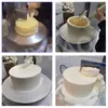 Semi Automatic Kitchen Birthday Cake Spreading Machine Cake Plastering Cream Layer Filling Decorating Maker