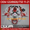 Injectielichaam voor Suzuki GSXR-600 600CC 750CC GSXR 600 750 cc K11 11-21 121NO.89 GSXR600 GSXR750 11 12 13 14 15 16 GSXR-750 2017 2018 2019 2020 2021 Valerijen scherf rood