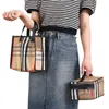 HBP Cosmetic Bags Cases Fashionable Nylon Women's Cosmetics Set Bag Black Portable Travel Makeup Tote handBag Travel Organize232P