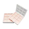 Grilles de boîte carrée Couverture de toit ouvrant Couleur Plaque d'ombre à paupières Rose Neg Nine Palace Case Blush Highlight Boxs Conteneur d'emballage cosmétique rechargeable portable