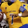 WSKT Custom College San Jose State Spartans SJSU Football Jersey Nick Starkel Tyler Nevens Bailey Gaither Kyle Harmon Kairee Robinson Tre Walker