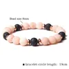 Beaded Strands Natural Stone Armband Tiger Eye Volcanic Rock Crystal Jewelry Essential Oil For Women Men Lars22