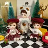 Christmas Gift Doll For Children Girl BJD Naked Blue Eye PVC Face Clothes Accessories16cm 13 Movable Joints Ppresent 220810