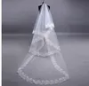 Velo da sposa corto da sposa da donna 150 cm bianco uno strato con applicazioni di fiori in pizzo 2022