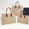 5a kwaliteit zomer beperkt geweven bank boodschappen tas luxe vrouwelijke tas tas vrouwen grote capaciteit handtas
