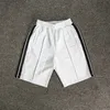 Nieuwe shorts heren dames ontwerpers korte broeken brief afdrukken strip singels casual vijfpuntskleding zomer strandkleding