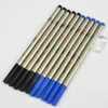 Wholesale price 0.6mm black biue M refill for Roller ball pen stationery write smooth pen accessories 710