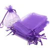Gift Wrap 10pcs Wedding Thin Mesh Bag Drawstring Design Yarn Pouch Party Solid Color Candy Favor BagGift