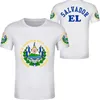 EL SALVADOR T Shirt Name Number Slv T-shirt Po Clothing Print Diy Free Custom Made Not Fade Not Cracked Tshirt Jersey Casual 220609