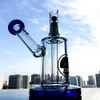 Pronto per la spedizione Bocchini Sidecar Narghilè Tubo dritto Perc Bong in vetro Mini Dab Rigs Protable Rig Bubblers Serbatoio spesso in vetro Fumo con ciotola DGC1258