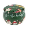 Present Wrap Vintage Metal Candle Jar Box Multifunktionell julburkar Candy Story Case Making Containersgift