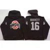 CeUf NCAA Ohio State Buckeyes College 97 Bosa 15 Elliott 12 C.JONES 16 BARRETT 1 B.Miller Black Football Hoodie Hooded Sweatshirt Jackets Jerseys